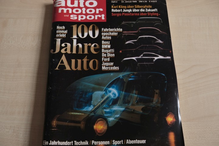 Deckblatt Auto Motor und Sport (02/1986)